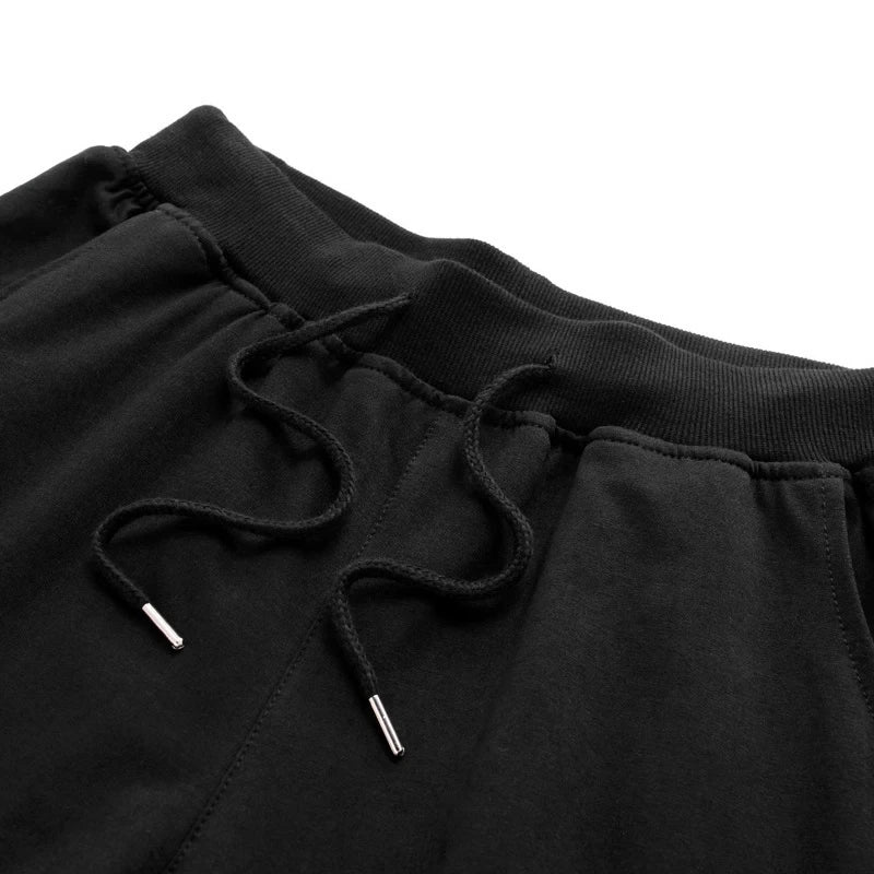 Summer Solid Men's Shorts Elastic Drawstring Shorts Joggers Loose Fitness Breathable Sports 5 piece Cotton Outfit Casual Pants